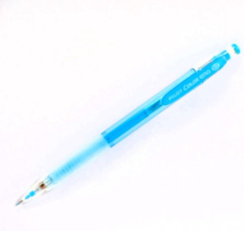 Pilot Color Eno Soft Blue Set, 0.7mm Mechanical Pencil + Mechanical Pencil Lead 0.7mm, Soft Blue, 10 Leads(Japan Import) - Image 2